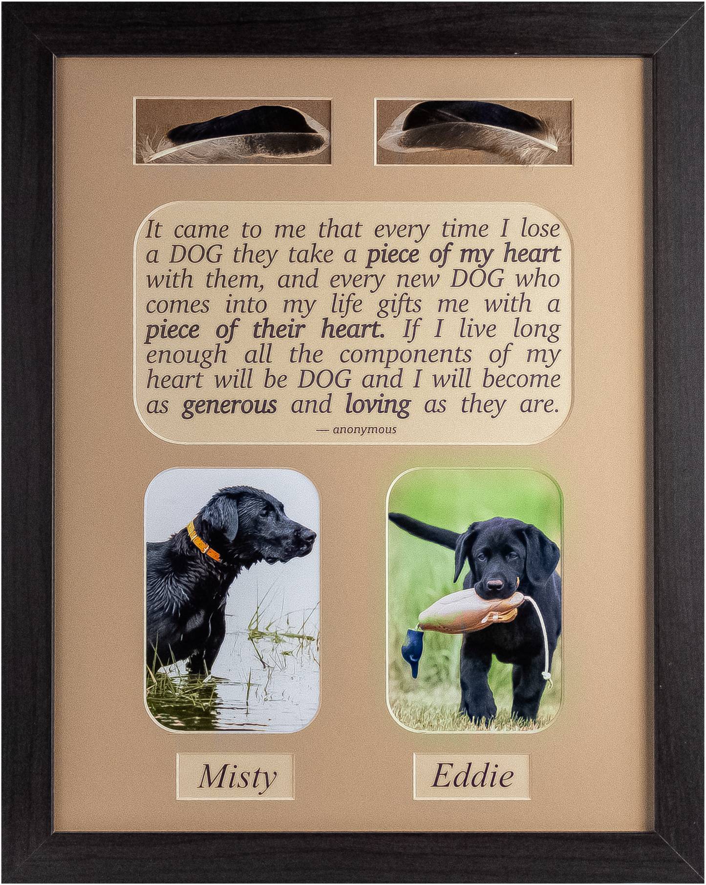 Personalized Duck Dog Frame